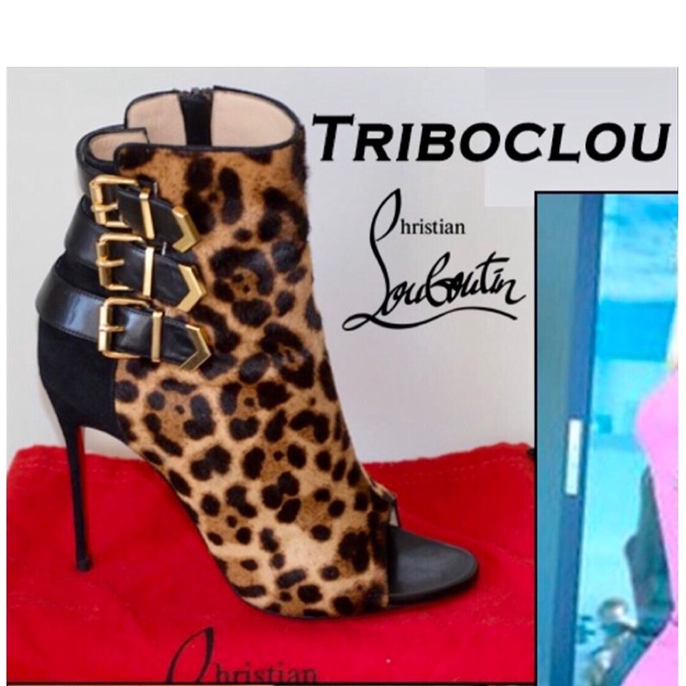 Christian Louboutin Triboclou Ponyhair Booties